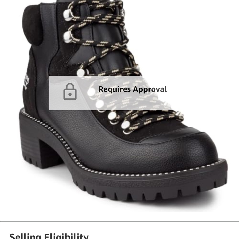 Juicy Couture Women’s Boots Indulgence Lace up Hiker Women’s Booties with studs
